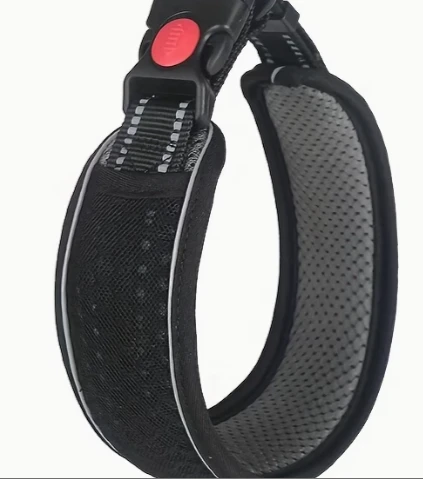 Brett Air-mesh halsband L Svart
