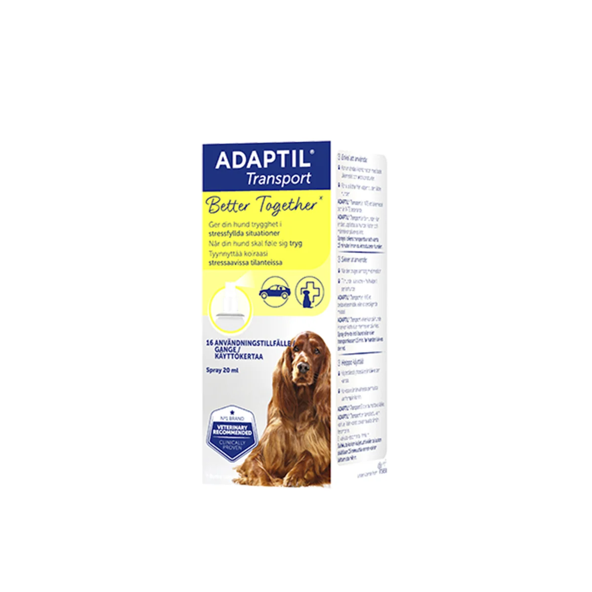 *UTG.DATUM!* ORDPRIS:159KR Adaptil Transport Spray 20 ml