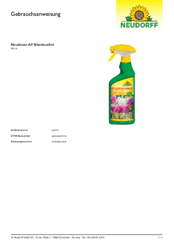 Bladlöss Effekt Spray