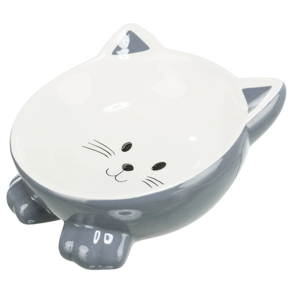 Keramikskål, kattansikte 0,15 l/ø 14 cm