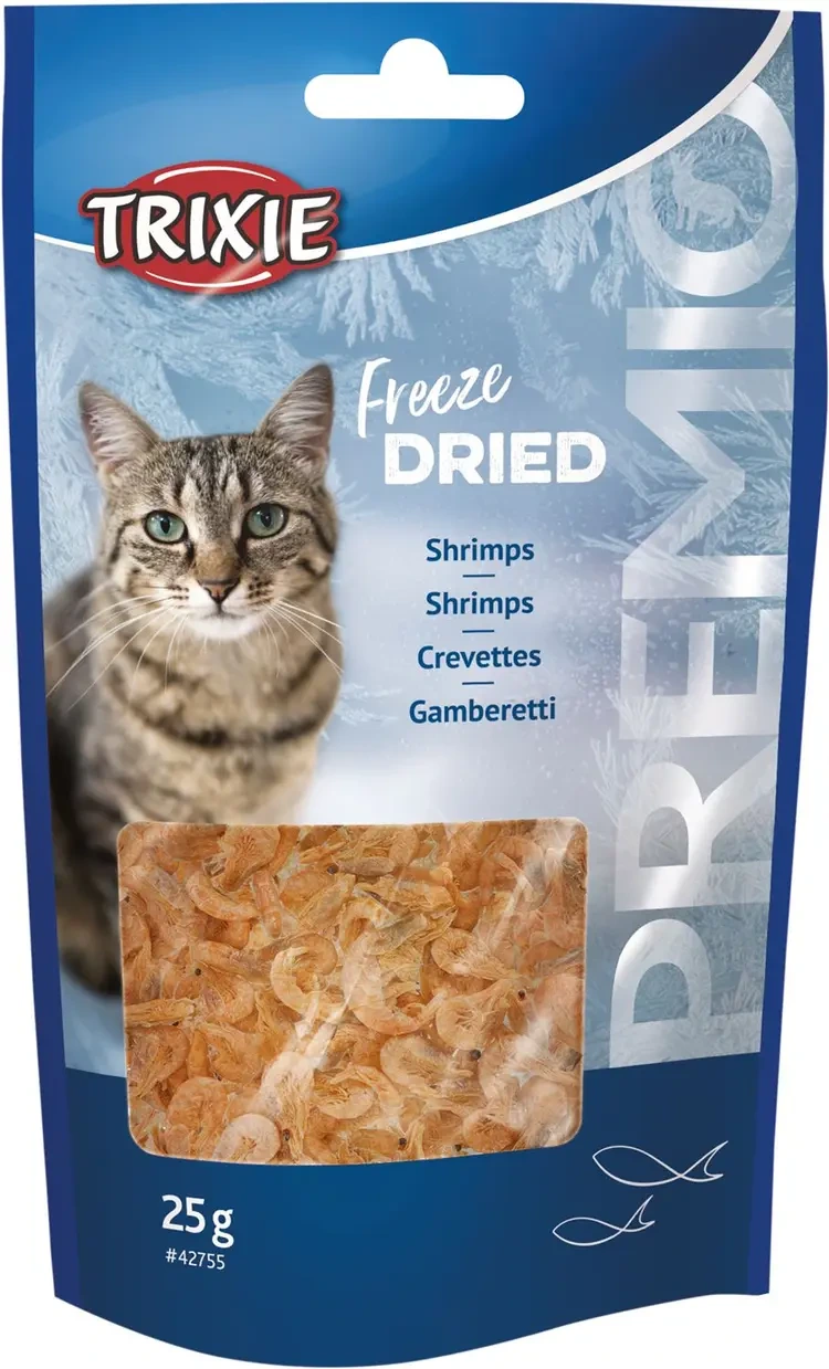 KATTGODIS FRYSTORKADE RÄKOR 25 g