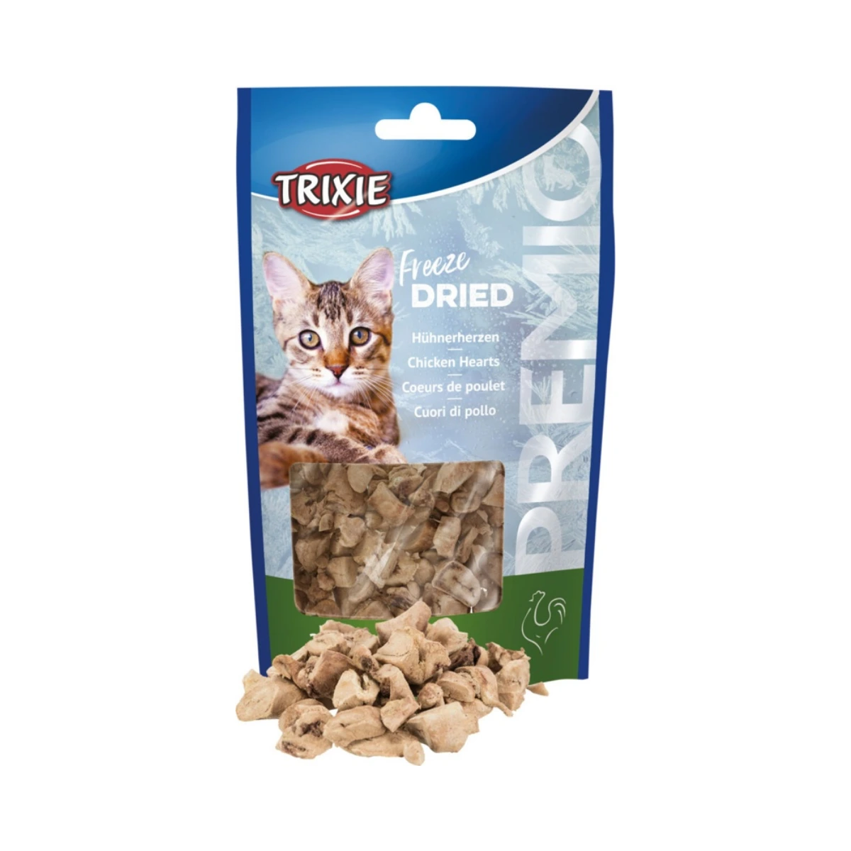 PREMIO KATT frystorkade kycklinghjärtan, 25 g