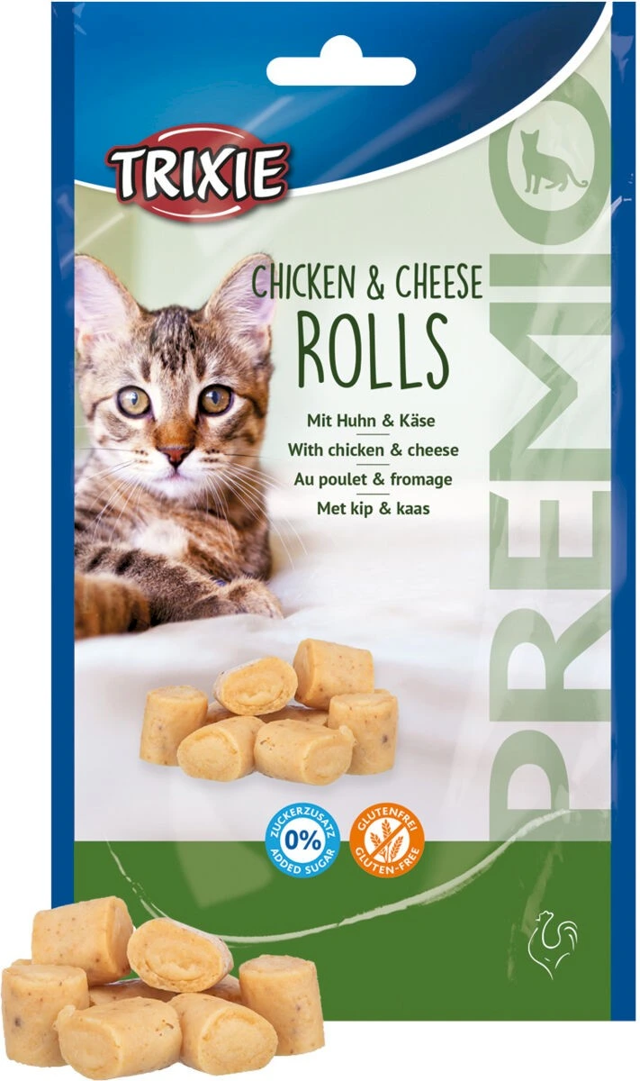 PREMIO KATT Chicken & Cheese Roll, 50 g