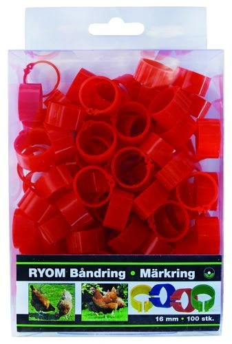 Märkring Röd 16 mm