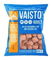 MUSH Vaisto® Blå (Nöt-kalkon-lax) 800g