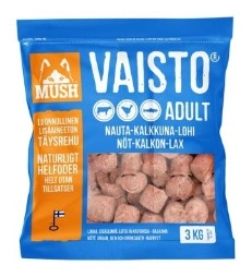 MUSH Vaisto® Blå (Nöt-kalkon-lax) 3kg