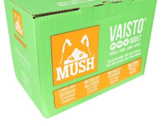 MUSH Vaisto® Grön (Nöt-Gris-Kyckling) 10kg