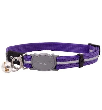 Rogz Alleycat Halsband Xs mörk Lila 8mm 16,5-23cm
