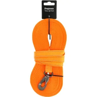 Dogman Spårlina Iris vävd Orange 15m