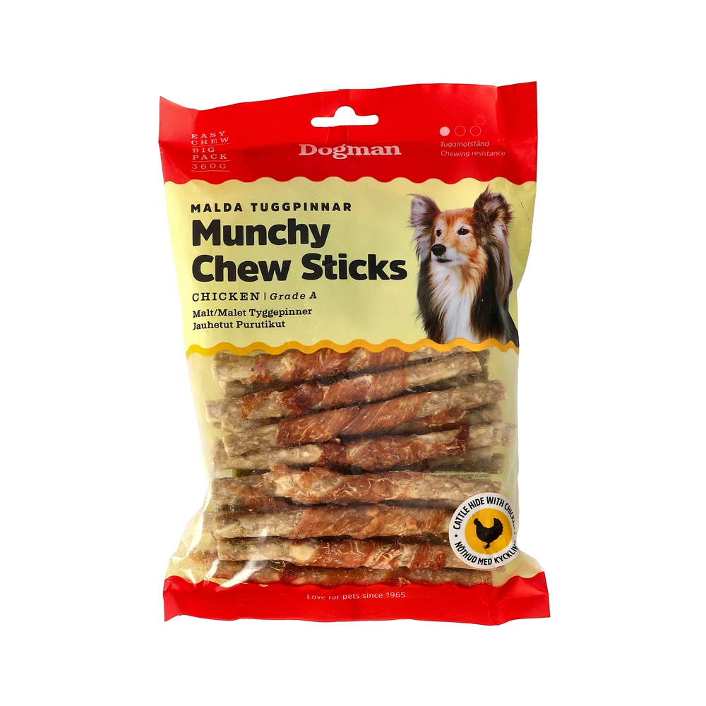 Tuggpinnar mald m kyckling 30p 12,5cm Dogman