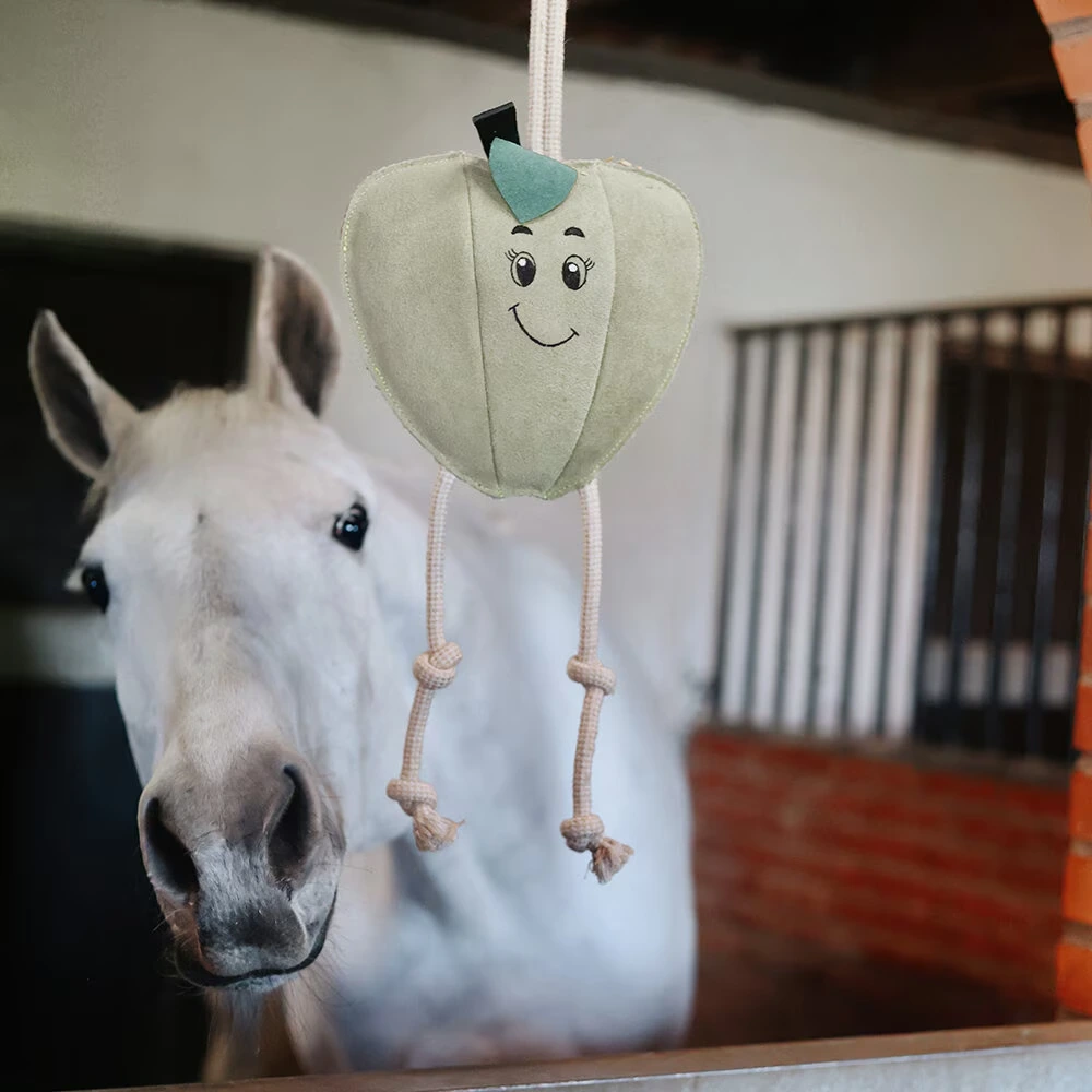 "Hästleksak ""Äpple"" i mocka"