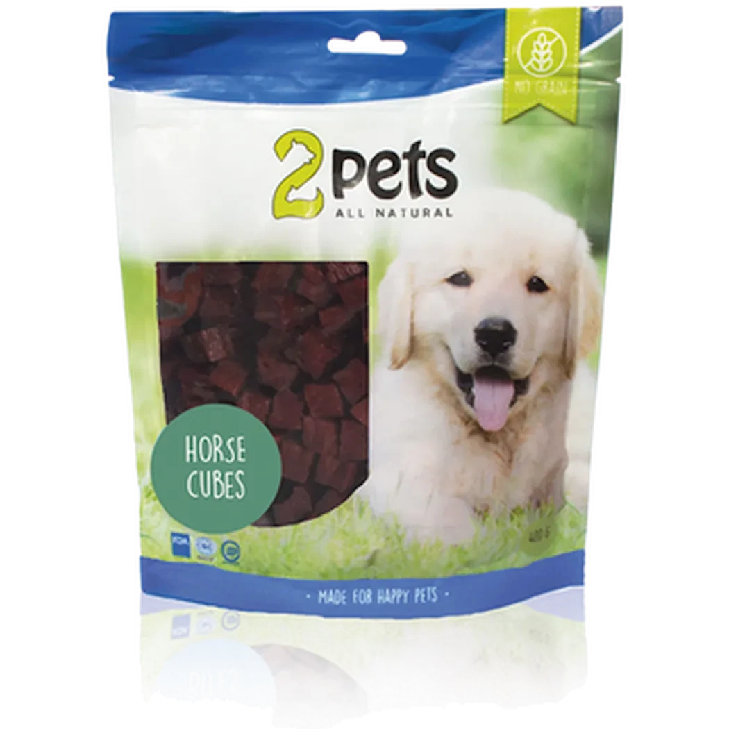 2pets Dogsnack Horse Cubes, 100 g