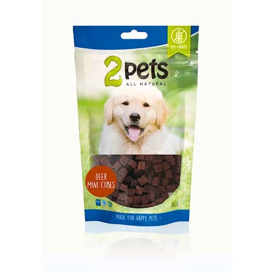 2pets Dogsnack Deer MiniCubes, 100 g
