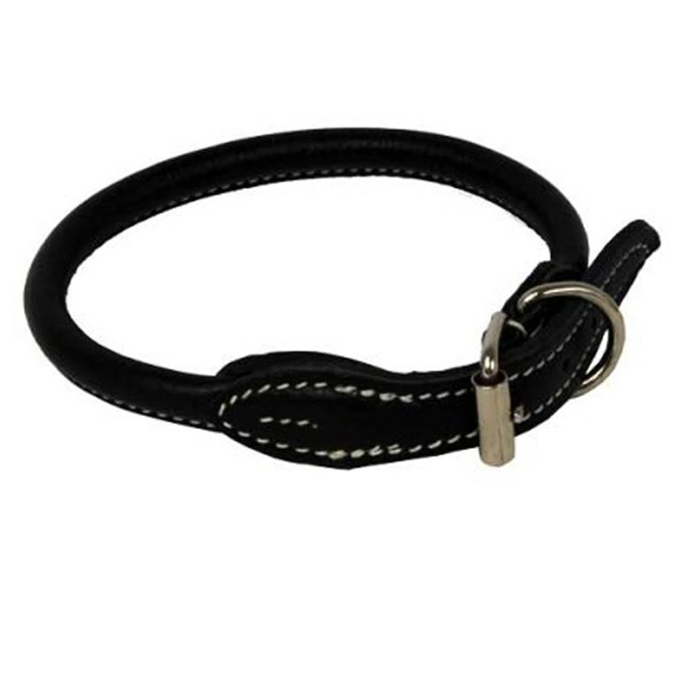 HALSBAND RUNDSYTT LÄDER 65 CM