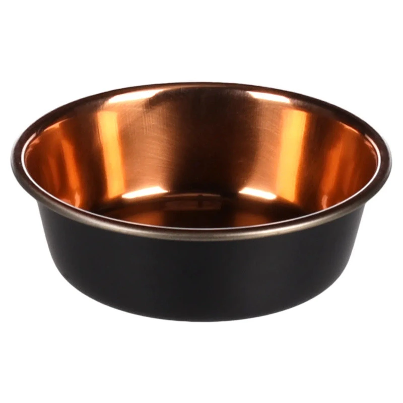 Hundskål Rostfri Bockad Svart Insida 560ml