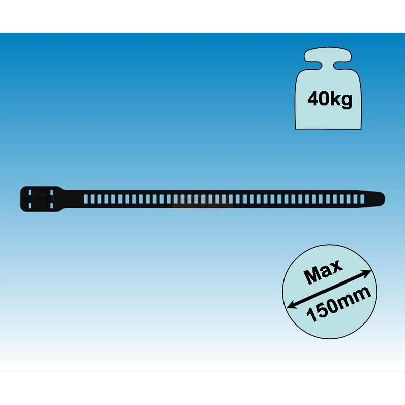 Softbinder 28x580 mm svart