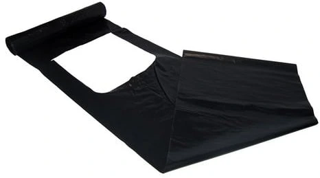 Sopsäck knythandtag svart 125 lit