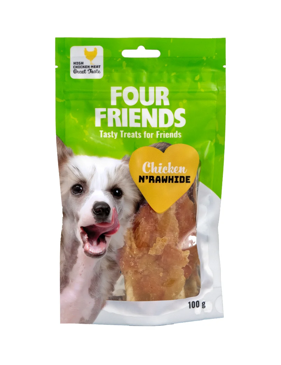 UTG.DATUM! ORD.PRIS:59KR FFs DOG CHICKEN NRAWHIDE 100g