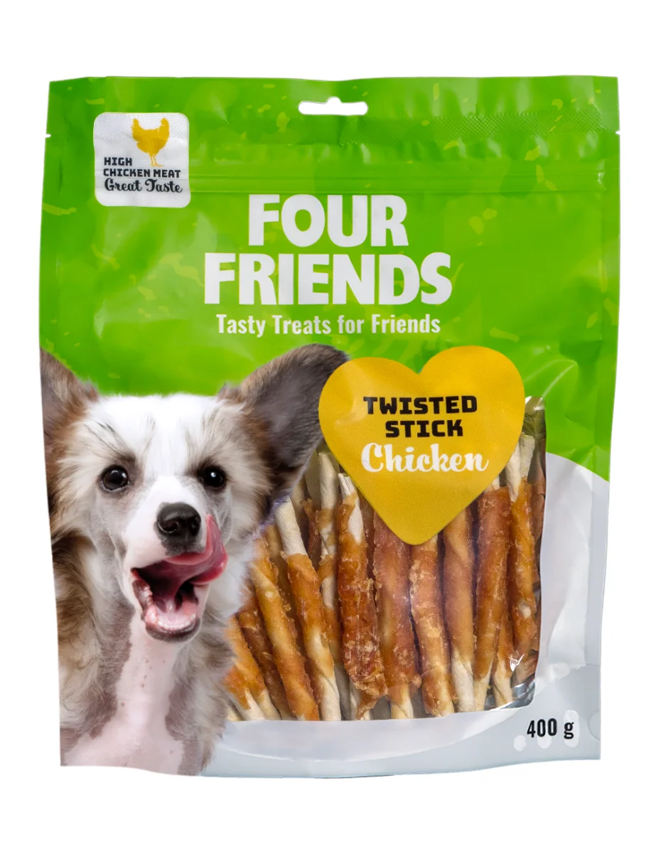 FFs TUGG TS CHICKEN 12,5cm 40P TWISTED STICK, BELÖNINGSGODIS