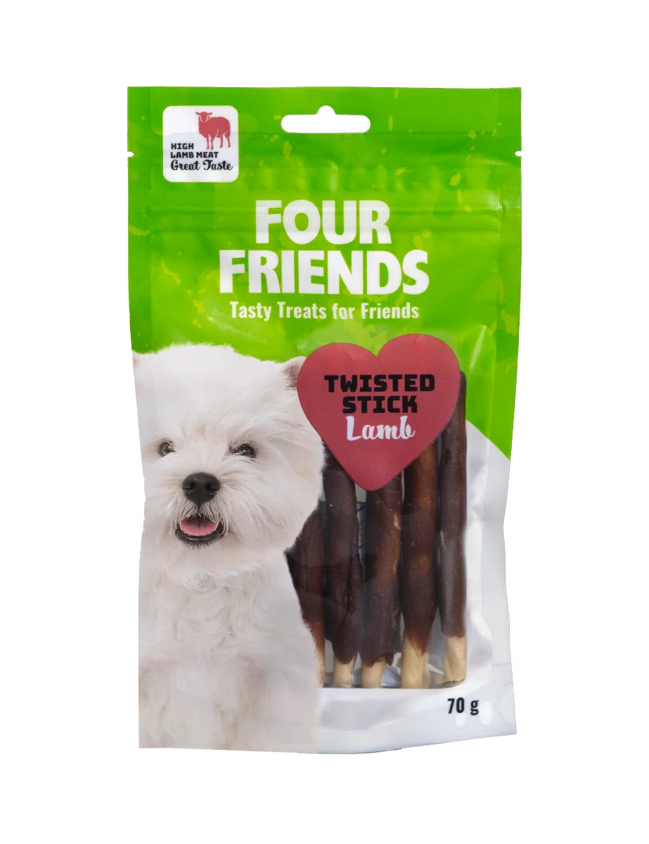FFs TUGG TS LAMB 12,5cm 7P TWISTED STICK, BELÖNINGSGODIS