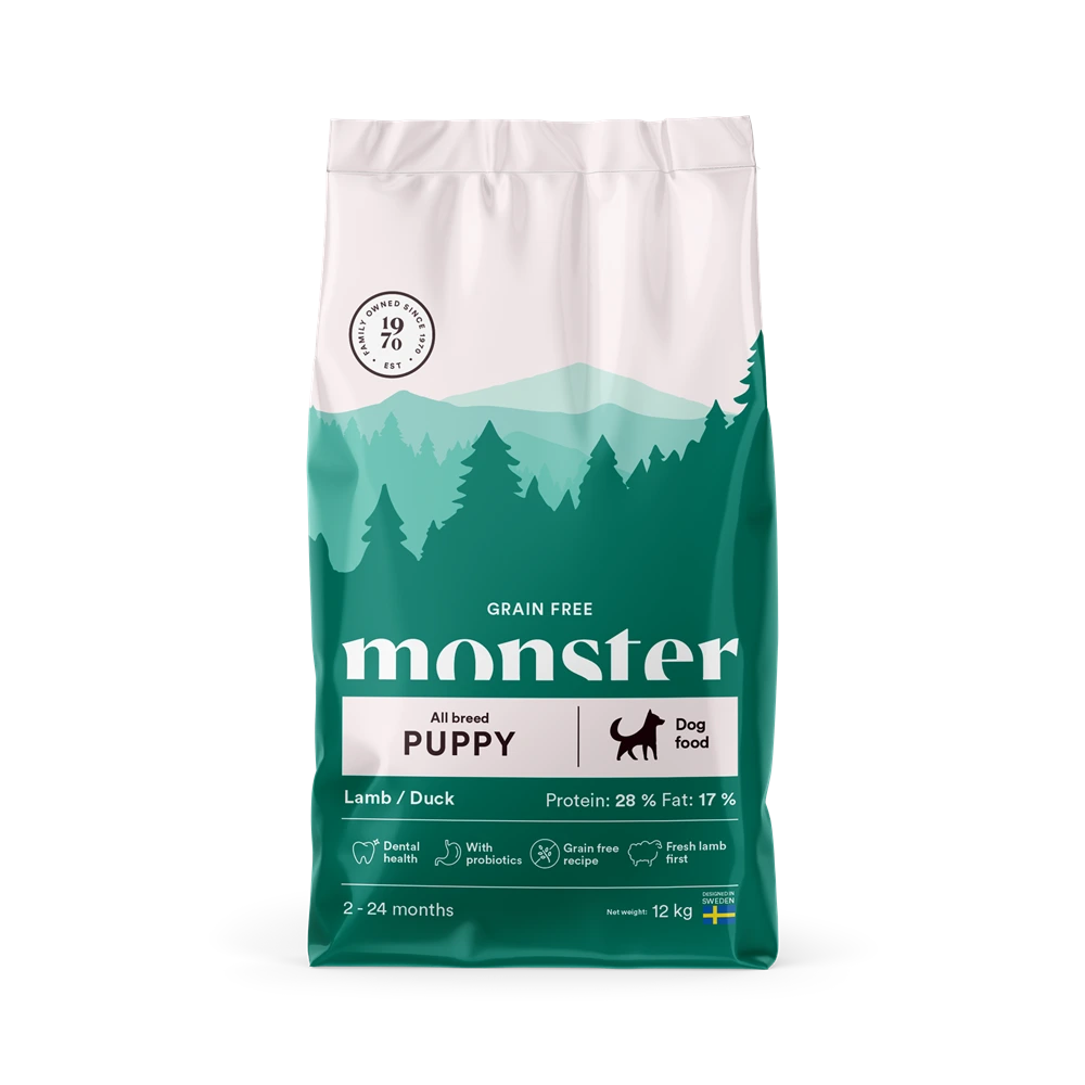 monster dog gf puppy all breed lamb duck 12kg