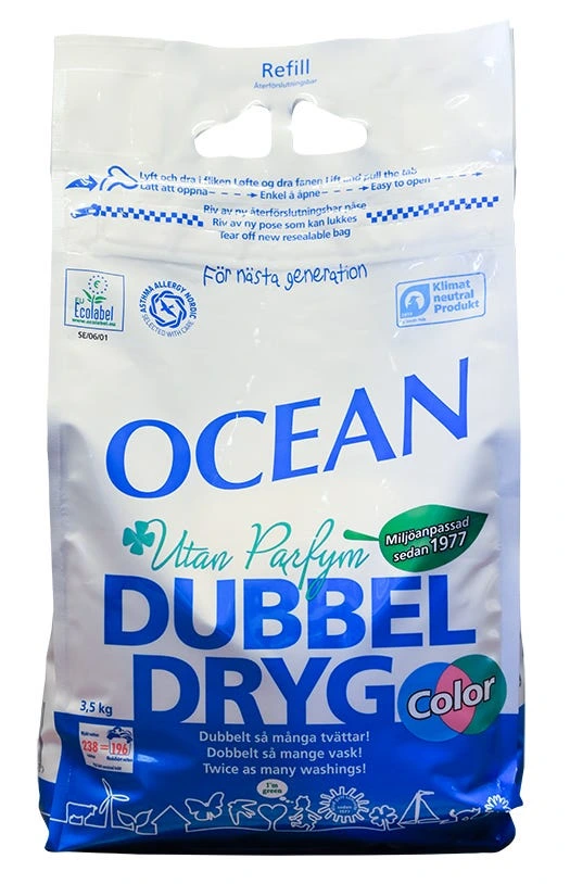 Tvättmedel DubbelDryg oparfymerad kulör 3,5 kg