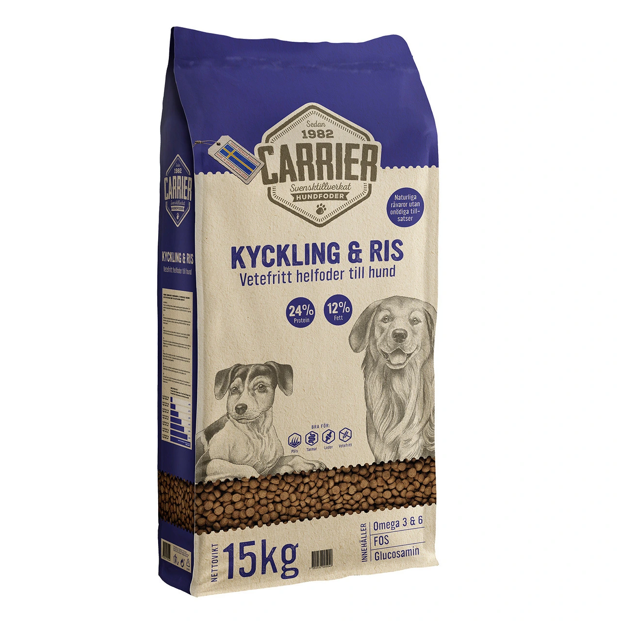 Carrier Kyckling & Ris 15 kg