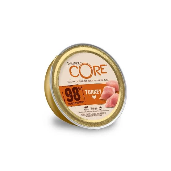 UTFÖRS. ORD.PRIS: 29KR CORE Katt 98% med kalkon 85g