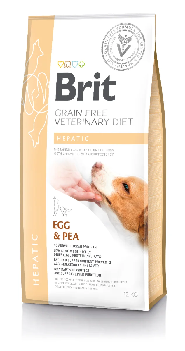VETERINARY Hepatic egg&pea 12kg