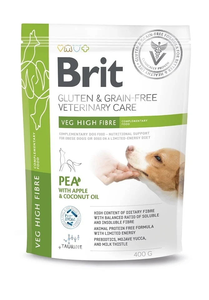 Brit GF Vet Diet Care Dog Veg High Fibre 400 g