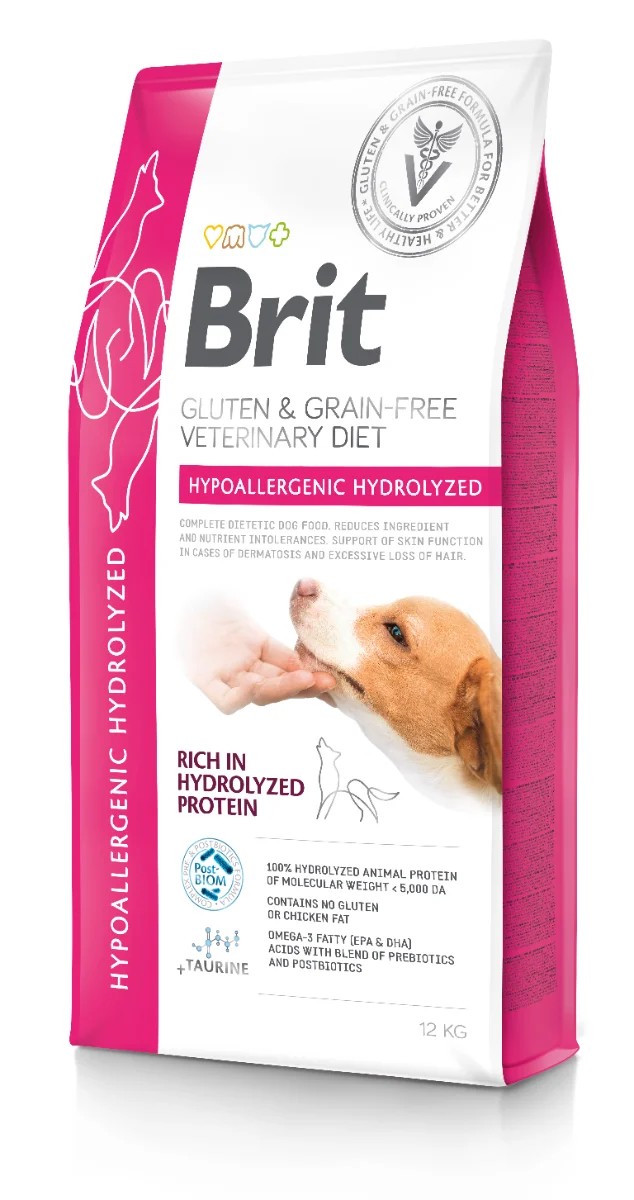 Brit GF Vet Diet Dog Hypoallergenic Hydrolyzed 12 kg