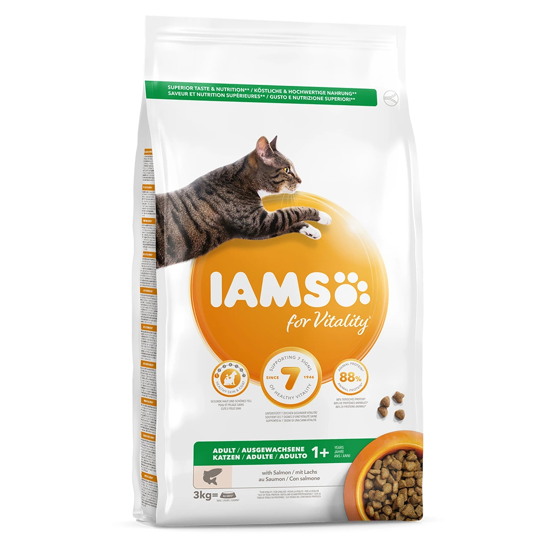 IAMS CAT ADULT SALMON 3 KG