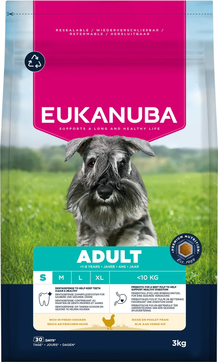 EUK ADULT SMALL 3 KG KYCKLING