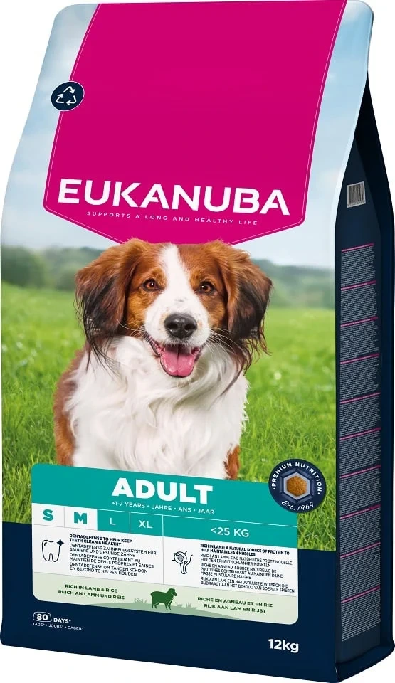 EUK LAMB & RICE S&M 12 KG